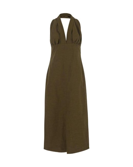 Bottega Veneta Green Sleeveless Dress