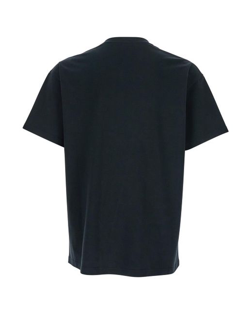 Givenchy Black Logo Patch Crewneck T-Shirt for men