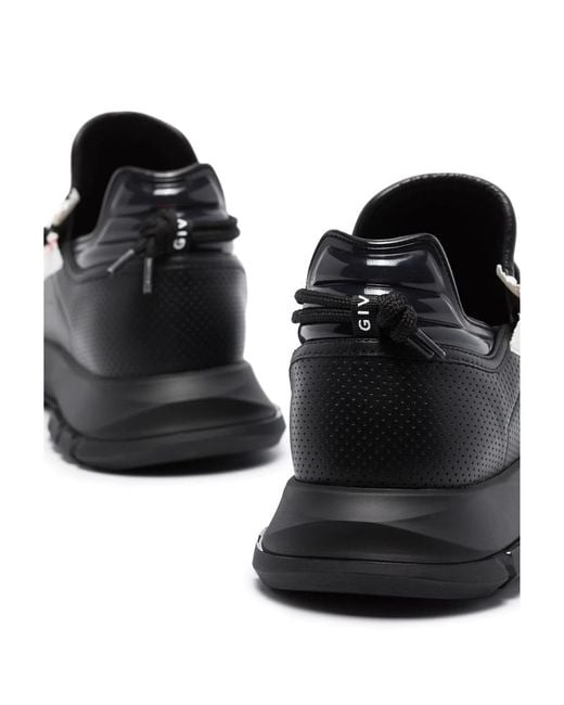 Givenchy Black Spectre Low-Top Leather Sneakers for men