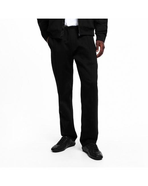 Prada Black Solid Straight Leg Pants for men