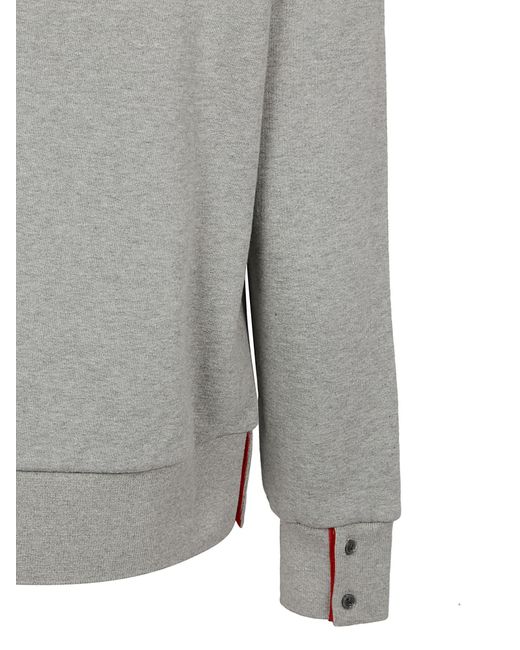 Thom Browne Gray Rwb Stripe Zipped Jacket for men