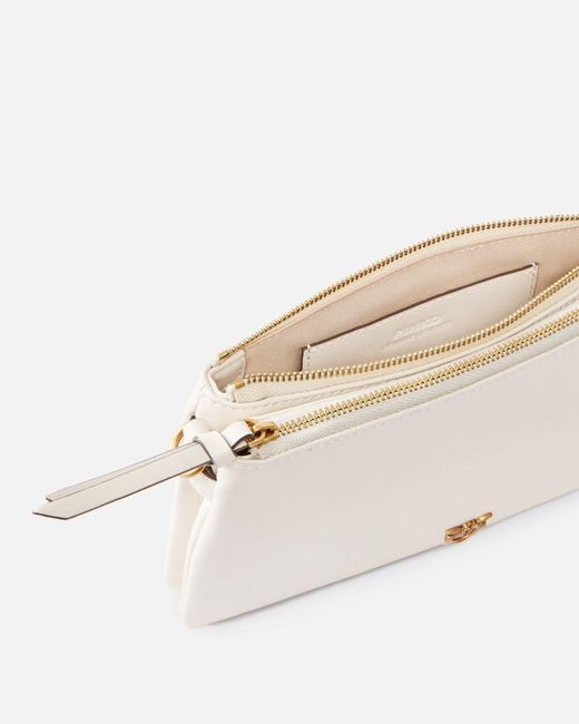 Pinko Natural Double Mini Chain Shoulder Bag