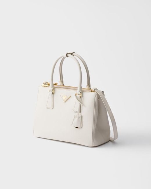 Prada Natural Galleria Medium Saffiano Leather Bag