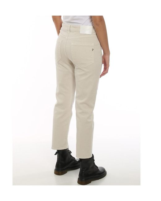 Dondup Natural High-Rise Button-Front Jeans