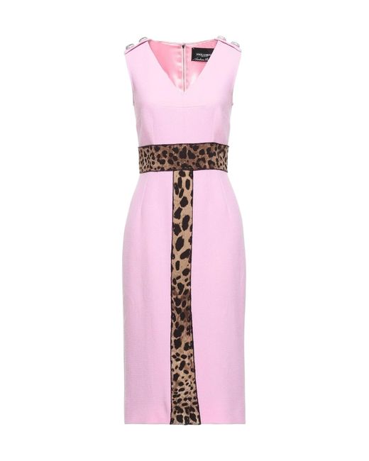 Dolce & Gabbana Pink Midi Dress
