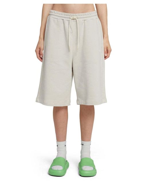 MSGM White Drawstring Track Shorts for men