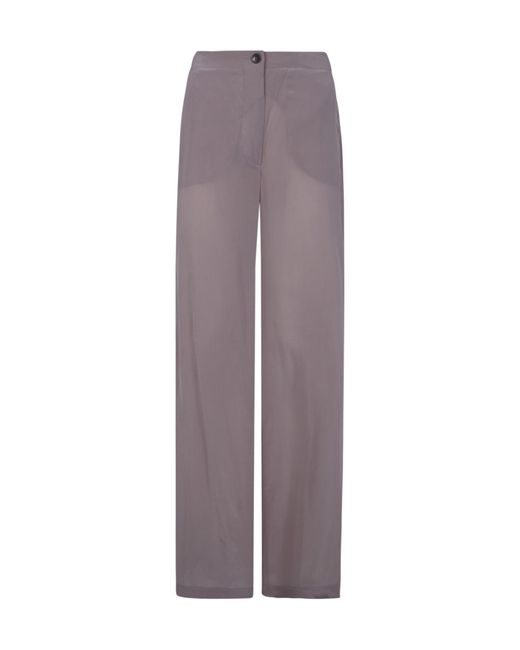 Seventy Purple Sand-Wash Wide-Leg Pants