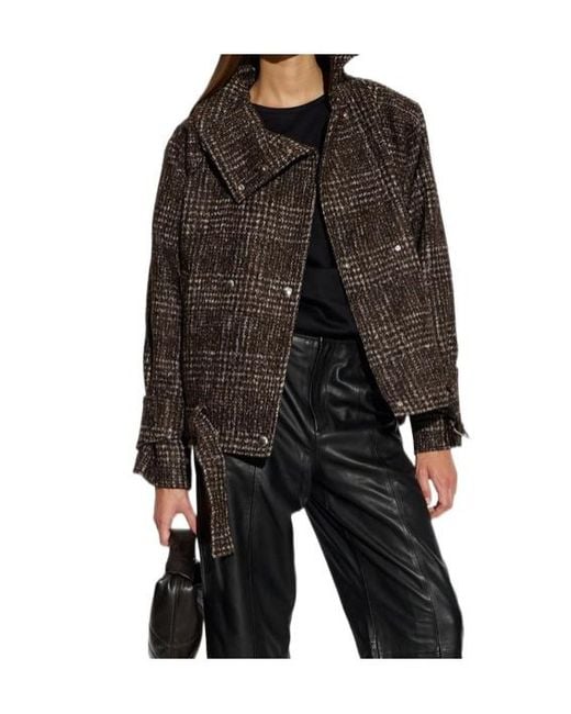 IRO Black Double-Breasted Casual Jacket