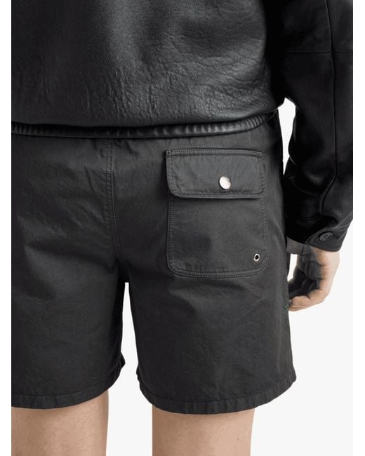 Prada Black Belt Loop Shorts for men