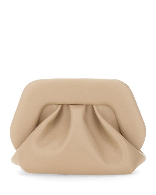 THEMOIRÈ Natural Gea Gathered Clutch Bag