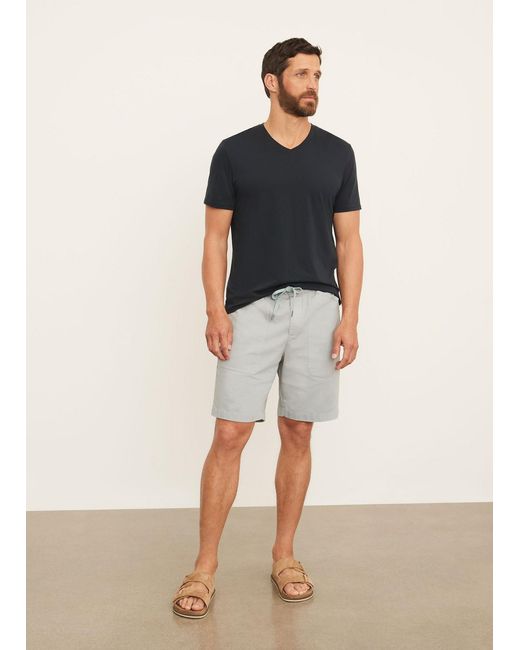 Vince Black V-Collar T-Shirt for men