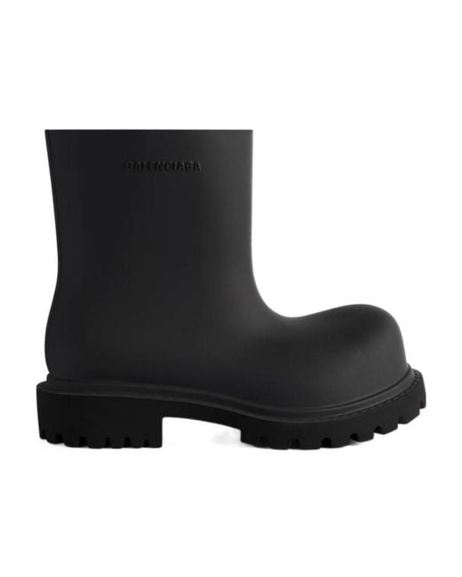 Balenciaga Black Steroid Ankle Boots