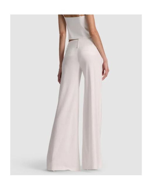 Alice + Olivia White Alice Olivia Olivia Wide Leg Pants