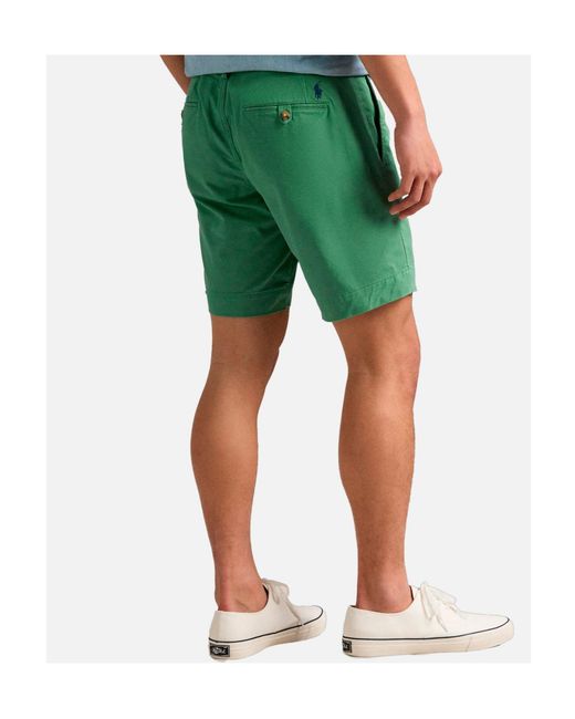 Polo Ralph Lauren Green Slim-Cut Chino Shorts for men