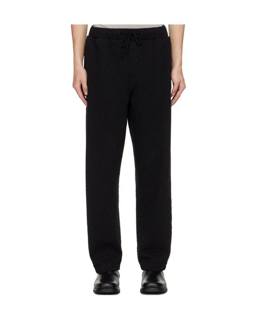 Craig Green Black Elastic Waist Casual Pants for men