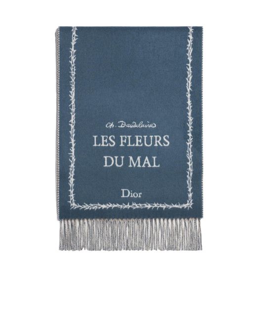 Dior Blue Scarf for men