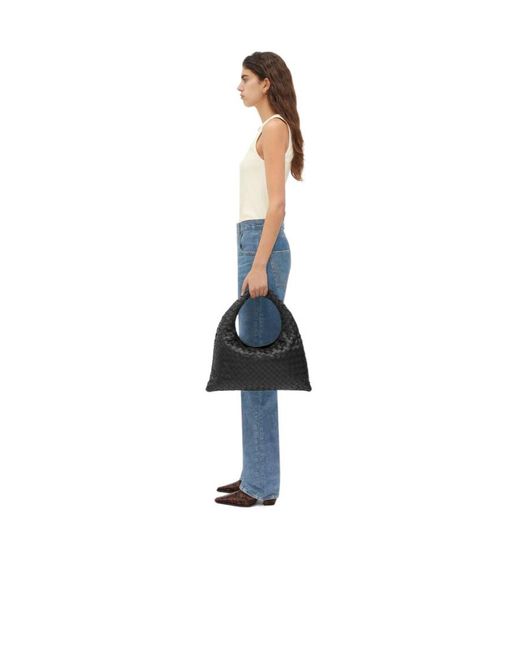 Bottega Veneta Black Hop Small Shoulder Bag