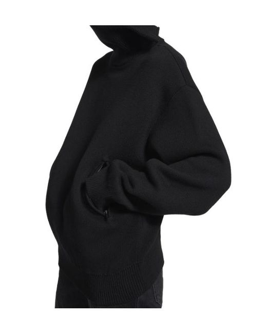 Balenciaga Blue Back-To-Front Knitted Jumper