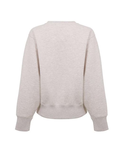 Anine Bing White Crew Neck Sweatshirt