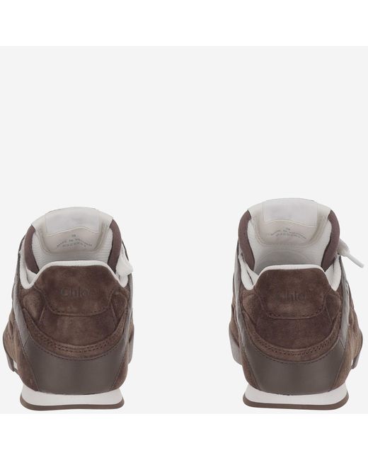 Chloé Brown Chloé Kick Lace-Up Sneakers