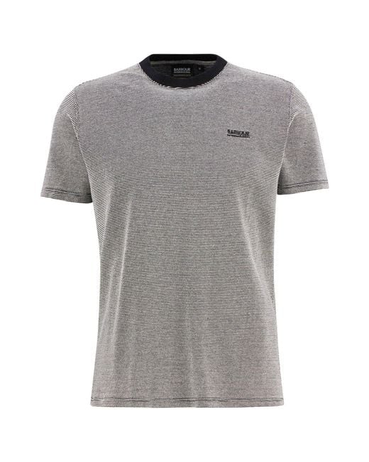 Barbour Gray Logo Short-Sleeved T-Shirt for men
