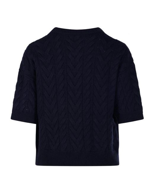 Max Mara Blue Dominus Crewneck Jumper