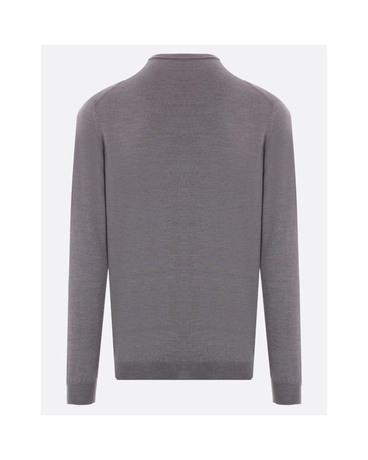 Zanone Gray Crew-Neck Knitted Jumper for men