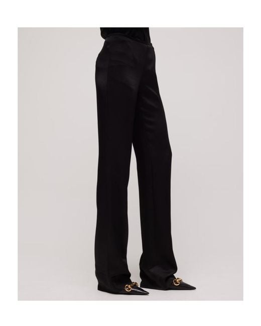 Gucci Black Crêpe Satin Pants