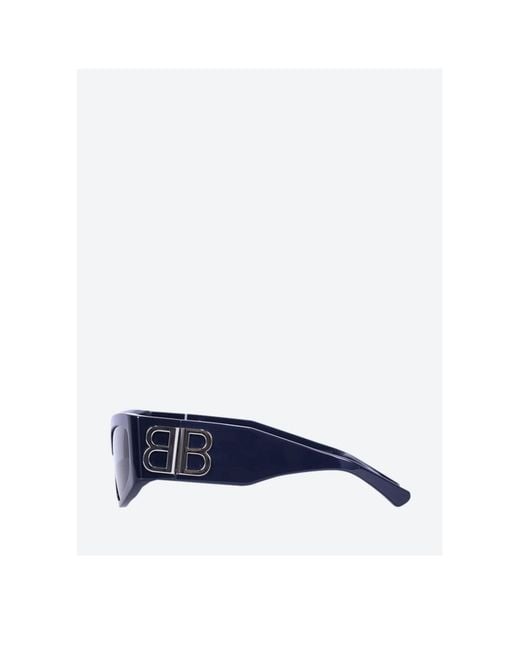 Balenciaga Blue Eyewear Bossy Cat-Eye Frame Sunglasses