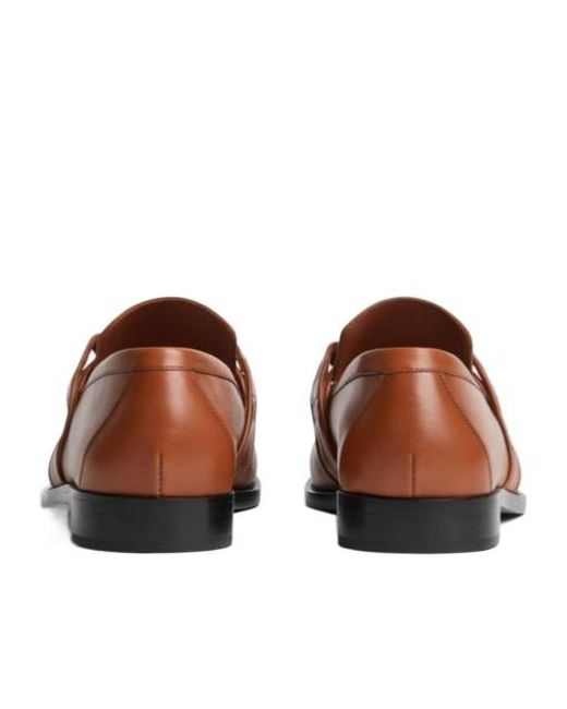 Bottega Veneta Brown Astaire Knot Detailed Loafers for men