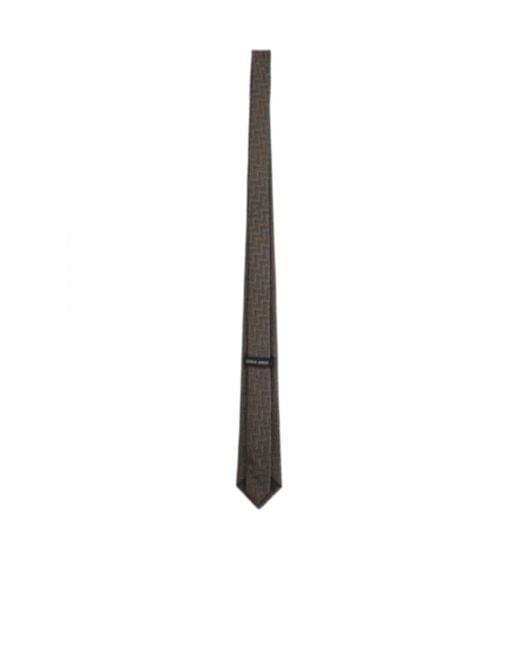 Giorgio Armani White Pointed-Tip Tie for men