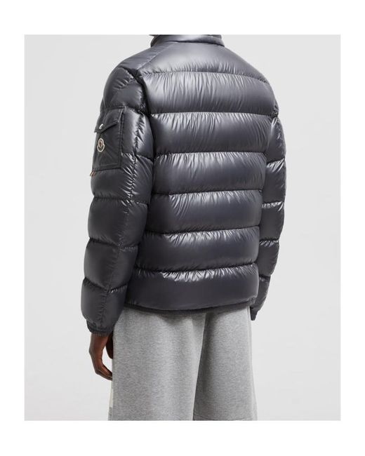Moncler Gray Gourette Zip-Up Short Down Jacket for men