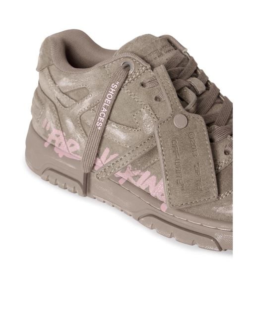 Off-White c/o Virgil Abloh Brown Out Of Office Lace-Up Sneakers
