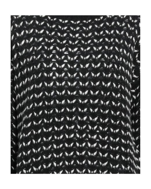 Max Mara Black Crew-Neck Knit Sweater