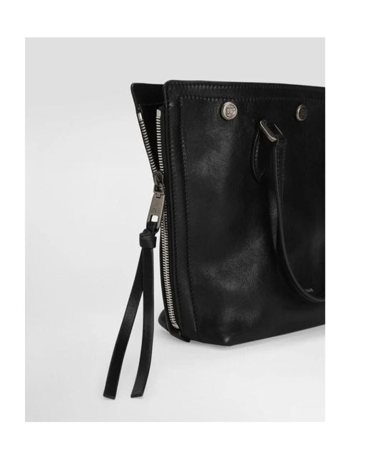 Dolce & Gabbana Black Atene Tempesta Shopping Bag for men