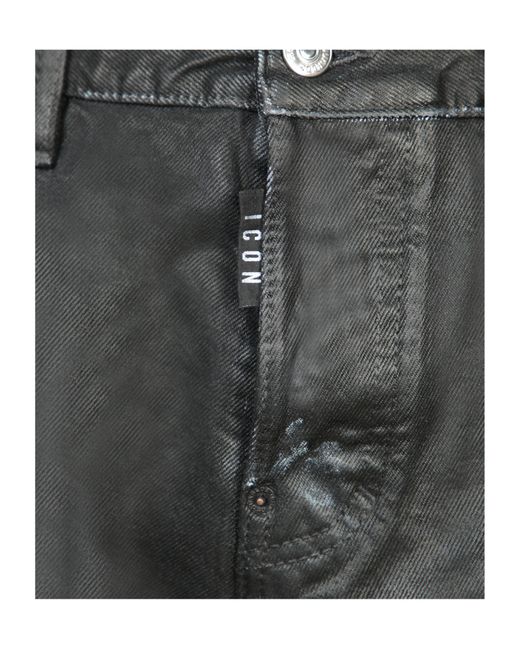 DSquared² Gray Garment-Dyed Straight Leg Jeans for men