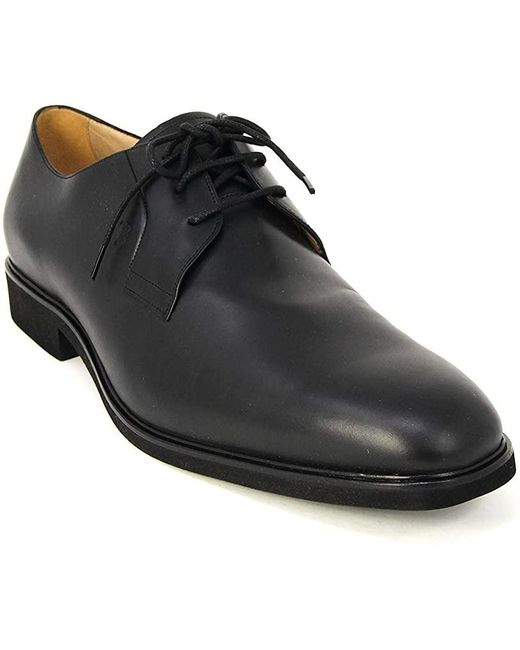 Tod's Black Logo Details Business Casual Shoes for men
