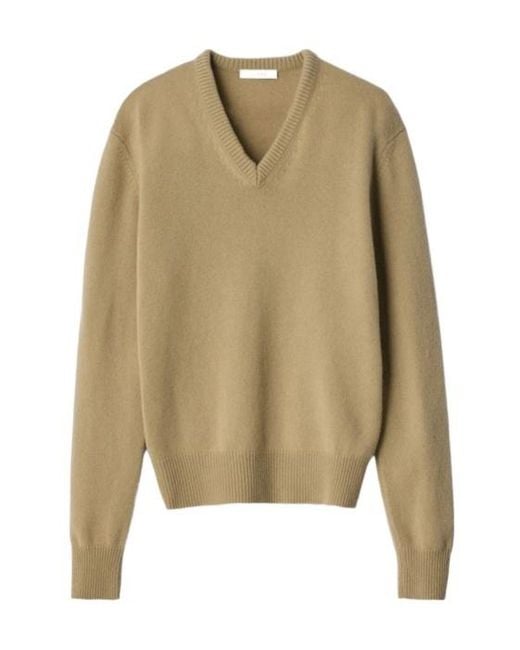 Lemaire Natural V-Neck Sweater for men