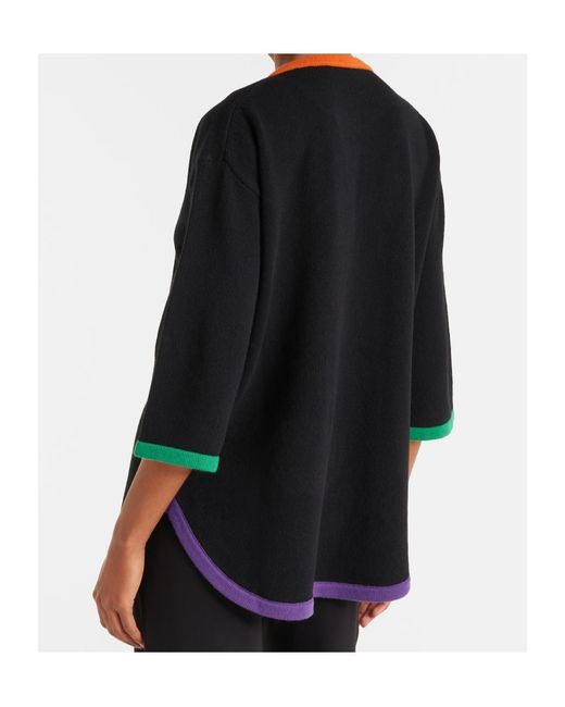 Valentino Black Vgold Virgin Wool Sweater