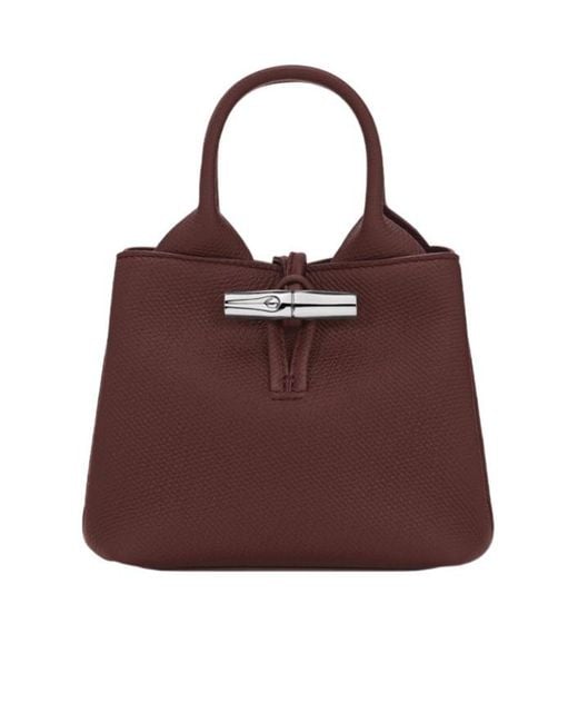 Longchamp Brown Le Roseau Xs Handbag
