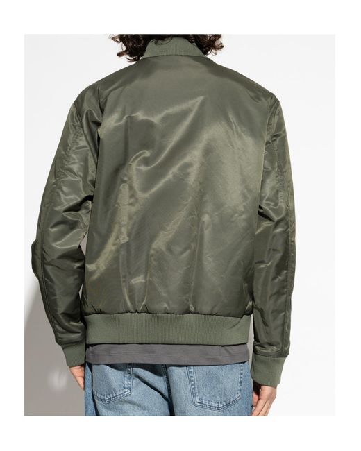 Balmain Green Reversible Logo Bomber Jacket for men