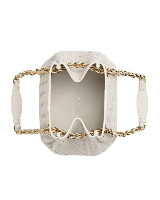 Bottega Veneta Natural Leather Parachute Shoulder Bag