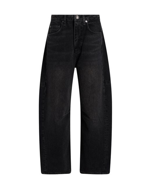 Rag & Bone Black Solid Color Denim Trousers