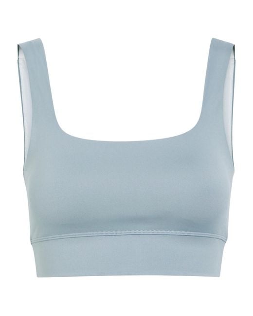 Varley Blue High-Stretch Sports Bra