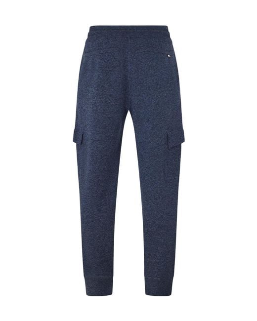 Boss Blue Knit Jogger Pants for men