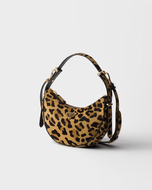 Prada Metallic Arqué Printed Leather Mini Shoulder Bag