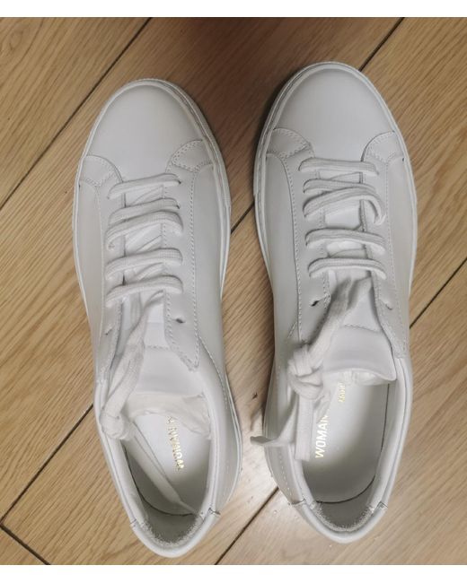 Common Projects White Original Achilles Low-Top Sneakers for men
