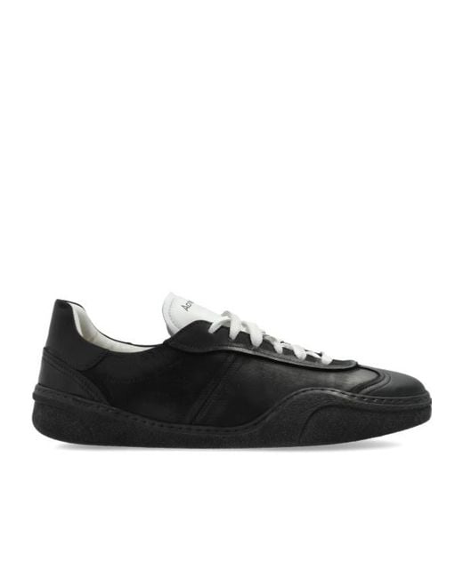 Acne Black Lace-Up Sneakers for men