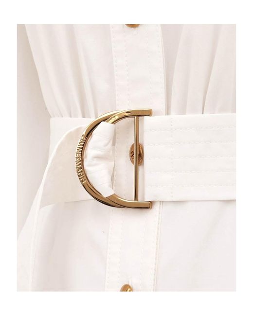 Zimmermann White Utility Midi Dress