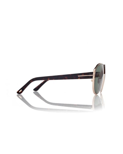 Tom Ford Green Logo Logo Sunglasses for men